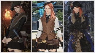 FFXIV  Crafter Glamours Goldsmith Leatherworker amp Weaver [upl. by Lunnete649]