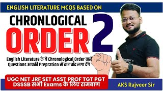 UGC NET English Literature Important Topics Chronological Order  Literature Lovers  AKSRajveer [upl. by Millur14]