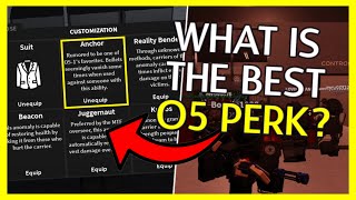 I Tried EVERY O5 Anomalous Perk To See Which One Is The BEST SCP Roleplay [upl. by Zetrom]