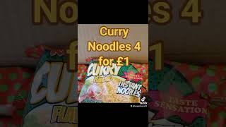 KUREKURE £5 CURRY NOODLES 4 FOR £1 😁😁 frozenoffers bargainbuys hauntedburton horninglow [upl. by Lleda997]