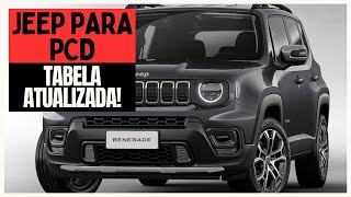 Confira a Nova Tabela da Jeep para PCD [upl. by Pinkham]