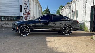 2019 CADILLAC CT6 on 26s Big Caps [upl. by Adnara]