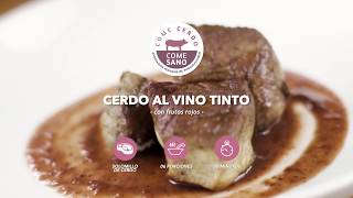 CERDO AL VINO TINTO CON FRUTOS ROJOS Y PAPAS SALTEADAS A LAS FINAS HIERBAS  RECETA NAVIDEÑA [upl. by Ateekal]