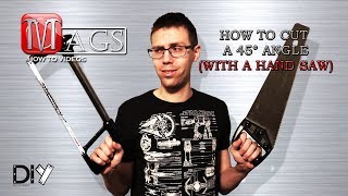 How To Cut a 45° Angle With a Hand Saw [upl. by Eniretac]