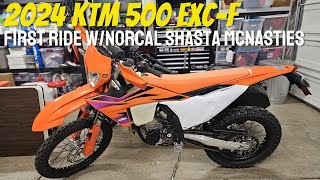 2024 KTM 500 EXCF First Ride [upl. by Nreval344]