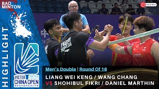 Superb Muhammad Shohibul FikriDaniel Marthin vs Liang Wei KengWang Chang  R16  China Open 2024 [upl. by Meuse]