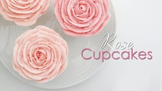 Rose Cupcake  Piping Technique Tutorial [upl. by Yaffit]