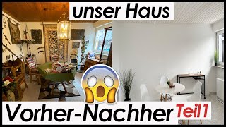 Extremes VorherNachher in 4 Monaten  Haus renoviert  Teil 1 [upl. by Ainitsirhc]