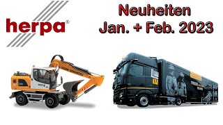 🚙💨 Herpa Modellauto Neuheiten Januar und Fabruar 2023 [upl. by Tawnya]