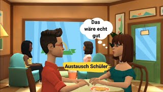 Austauschschüler  Deutsch lernen mit Dialogen [upl. by Harat699]