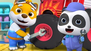 Police Cars Little Helper  Fire Truck Police Car   More Kids Songs  BabyBus  Cars World [upl. by Leasi]