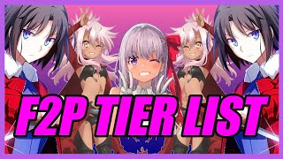 F2P Servant Tier List FateGrand Order [upl. by Ellecrag]