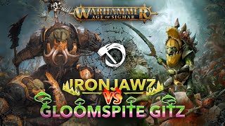 Ironjawz vs Gloomspite Gitz  Warhammer Age of Sigmar 33  Battle Report [upl. by Onitsuaf664]