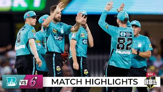 Heat off the bottom as Sixers fall short in dramatic chase  BBL12 [upl. by Anayit]