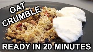 SUPER EASY OAT CRUMBLE  ONLY 6 INGREDIENTS [upl. by Adelbert622]