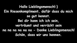 Lieblingsmensch Namika Lyrics [upl. by Lennad577]