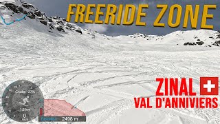 4K Skiing Zinal Freeride Zone  My First Experience Val dAnniviers Switzerland GoPro HERO11 [upl. by Errecart198]