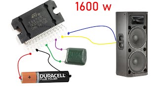 DIY Powerful Ultra Bass Amplifier TDA7297 Simple circuit diagram [upl. by Mountfort]