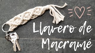 COMO HACER LLAVERO MACRAME PASO A PASO FÁCIL  TUTORIAL MACRAME FÁCIL [upl. by Bruner679]