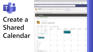 How to create a shared calendar in Microsoft Teams [upl. by Behlke]