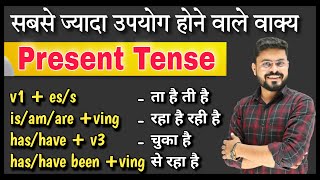 Present Tense in English Grammar  Present Tense in full Detail  Simple Continuous Perfect amp PC [upl. by Akinad]