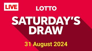 The National Lottery Lotto Draw Live Results from Saturday 31 August 2024  lotto Results live [upl. by Aivekahs]