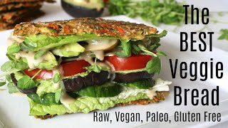 The BEST Veggie Bread Vegan Raw Gluten Free Paleo [upl. by Borchert301]