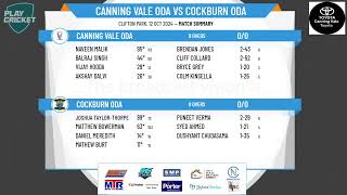 Canning Vale ODA v Cockburn ODA [upl. by Everick49]