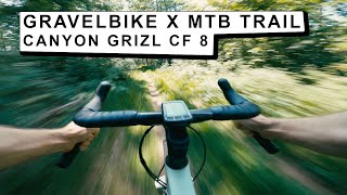 Gravelbike x MTB Trails  Canyon Grizl CF 8  Macht das Spaß [upl. by Attenrev]