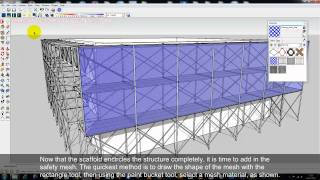 Sketchup Tutorial Scaffold Creation [upl. by Pooley]