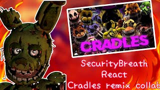 SecurityBreach React to Cradles remix FNAF GC  hntrlanim [upl. by Okier]