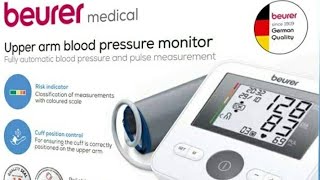 Unboxing And Usage of Beurer 65818 BM 27 for Upper Arm Blood Pressure Monitor [upl. by Yenruoj]