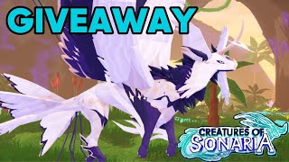 TRYING OUT THE AEREIS  A GIVEAWAY  Creatures of Sonaria [upl. by Stich]