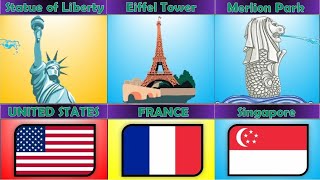 famous landmarks from different countries  Landmarks From Different Countries for all [upl. by Alvis]