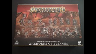 Warhorde of Eternus Battle Force Slaves to Darkness Warhammer Age of Sigmar Games Workshop [upl. by Mckee230]