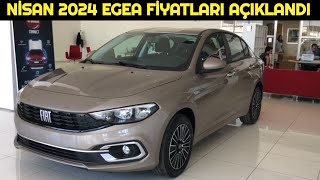 Nisan 2024 Fiat Egea Fiyat Listesi Açıklandı  Zam Var mı [upl. by Anavlys]