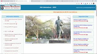 JNU Application Form for PhD Program 2023 is Live Now  NTA PhD Admission Schedule 2023 [upl. by Felizio]