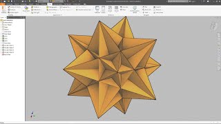 Great Icosahedron  Autodesk Inventor [upl. by Nogas310]