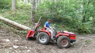 carraro tigrone con verricello krpan 35 log splitter Forstanhänger [upl. by Anairol]