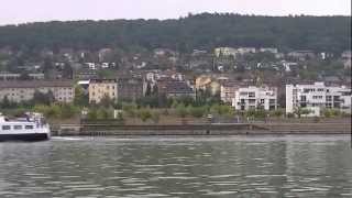 Mit der Fähre über den Rhein zur Seite bei Bingen [upl. by Ioved]