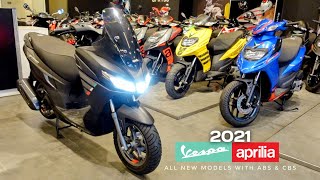 All Vespa amp aprilia new models  ABS amp CBS available in Bangladesh  aprilia SXR 160  ScooterMan [upl. by Afatsum]