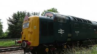 55009 Alycidon at Cloddymore FootbridgeCheltenham again [upl. by Elleuqar764]