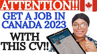 How To Write Canada CV For International Job Seekers Get Noticed By Canadian Employers [upl. by Tandie]