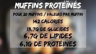 Muffins protéïnés à la farine de pois chiche [upl. by Neslund]