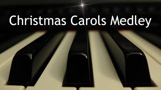 Christmas Carols Medley  5 piano instrumental carols with lyrics [upl. by Friedrich]