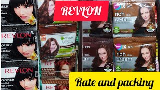 Revlon Hair color silk Garnier color naturals godrej x Pert rich cream rate in lahore pakistan [upl. by Lamag132]