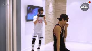 BANGTAN BOMB Dancing by Jimin amp shooting by Jung Kook  BTS 방탄소년단 [upl. by Emmerie417]