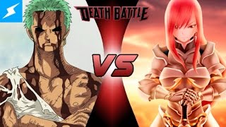 Zoro VS Erza  DEATH BATTLE One Piece VS Fairy Tail REACTION [upl. by Schlosser843]