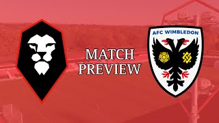 MATCH PREVIEW  SALFORD CITY VS AFC WIMBLEDON [upl. by Newton]