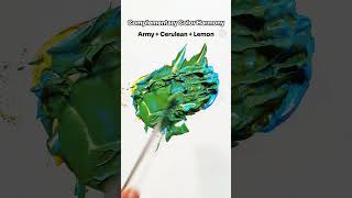 Complementary Color Harmony Recipes colormixing paintmixing asmrshorts [upl. by Kiki]